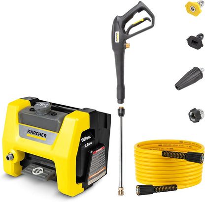 Kärcher Electric Pressure Washer K1700, 2125 PSI Max Pressure, 3 Nozzles, Detergent Tank, 1.46 GPM Max Flow