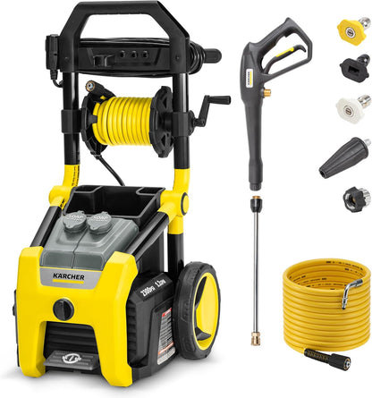Kärcher Electric Pressure Washer K1700, 2125 PSI Max Pressure, 3 Nozzles, Detergent Tank, 1.46 GPM Max Flow
