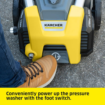 Kärcher Electric Pressure Washer K1700, 2125 PSI Max Pressure, 3 Nozzles, Detergent Tank, 1.46 GPM Max Flow