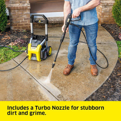 Kärcher Electric Pressure Washer K1700, 2125 PSI Max Pressure, 3 Nozzles, Detergent Tank, 1.46 GPM Max Flow